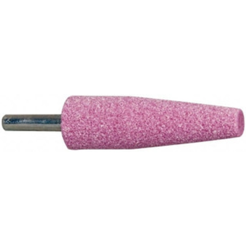 Tru-Maxx 3/4 Head Diam x 2-1/2 Thickness, A1, Cone End, Aluminum Oxide Mounted Point Pink, Medium Grade, 60 Grit, 20,960 RPM 66253291556 – 89677538