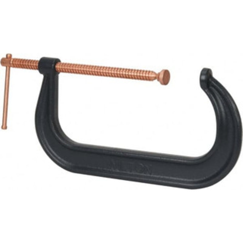 Wilton Regular-Duty 12-1/4 Max Opening, 6-5/16 Throat Depth, Forged Steel Standard C-Clamp 9,300 Lb Capacity, 2 Min Opening, Deep Throat 14299 – 78090321