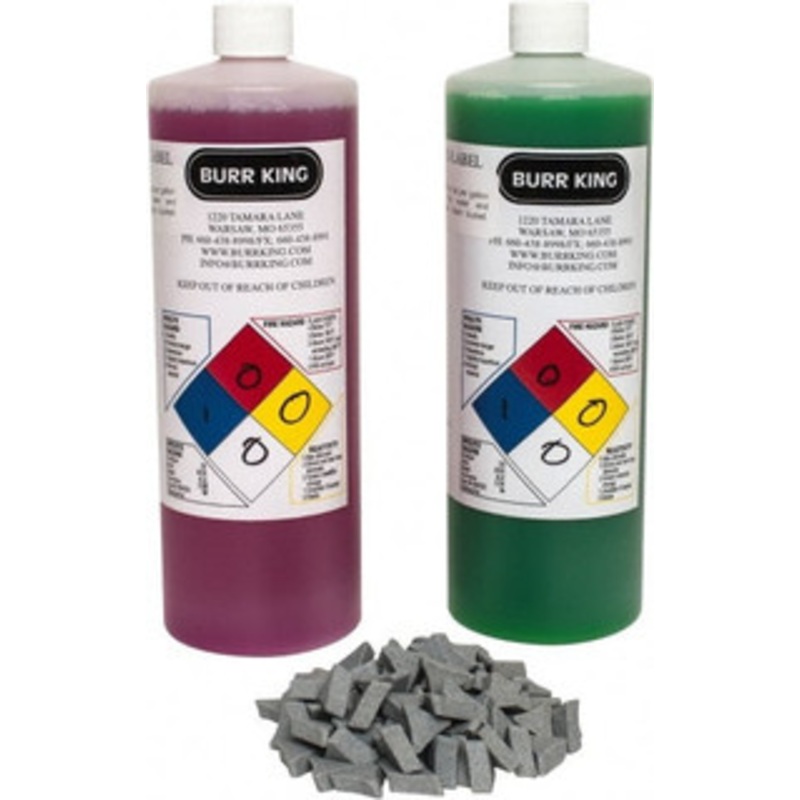 Burr King Ceramic Carrier, Ceramic Abrasive, Tri-Star Shaped Polishing Tumbling Media Ceramic Abrasive SK200 – 04809620