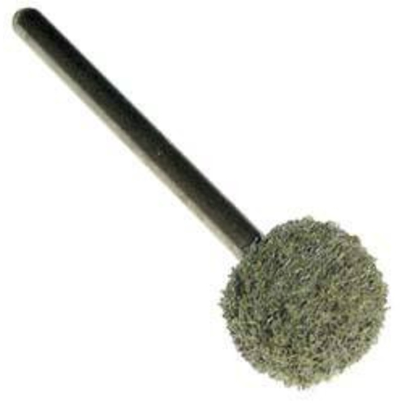 Grier Abrasive 1/2 Head Diam x 1/2 Thickness, B121, Ball End, Aluminum Oxide Mounted Point Green-Gray, Fine Grade, 45,370 RPM B121-N2-17232 – 04691952