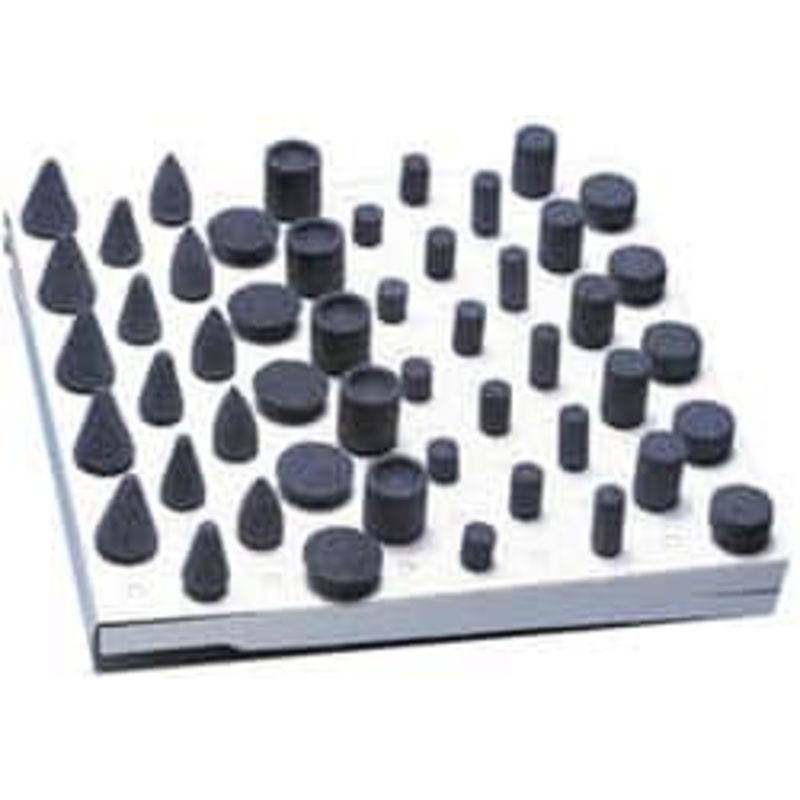 Grier Abrasive 50 Piece Aluminum Oxide Vitrified Mounted Stone Abrasive Point Set Includes Shapes A2, A5, A12, A37, A38, W185, W186, W187, W205 & W209 KIT-1/4-BLUE-50 – 05194287
