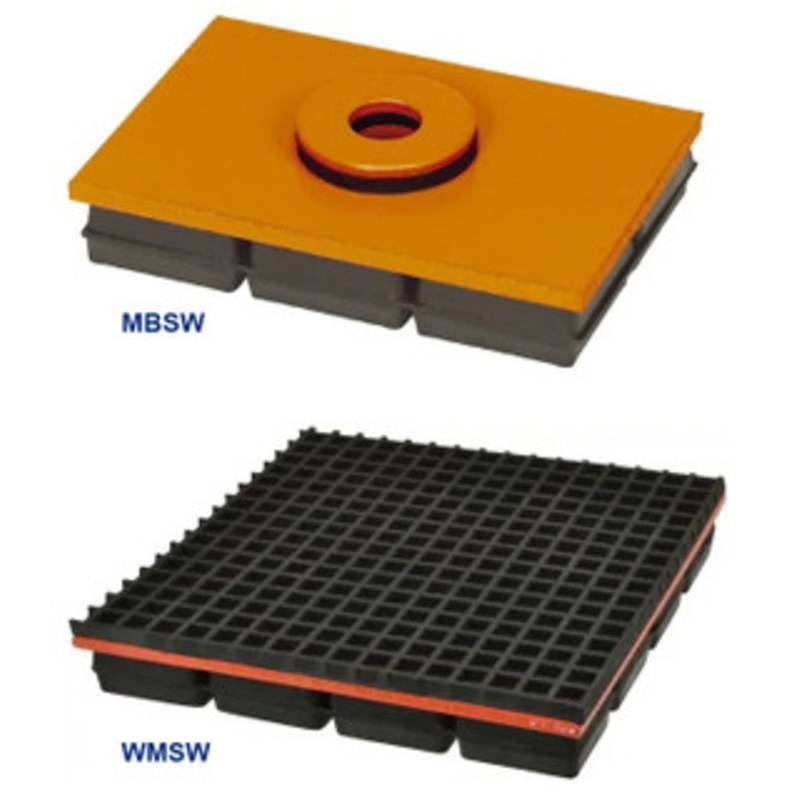 Mason Neoprene & Steel Vibration Isolation Pads
