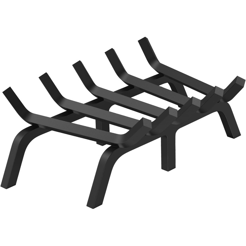 VEVOR Fireplace Grate, 21 inch Heavy Duty Fireplace Pit Grill Grate with 6 Support Legs, 3/4” Solid Powder-Coated Steel Bars, Fire Logs Firewood Burning Rack Holder for Indoor and Outdoor Fireplace | Bigbigmart.com