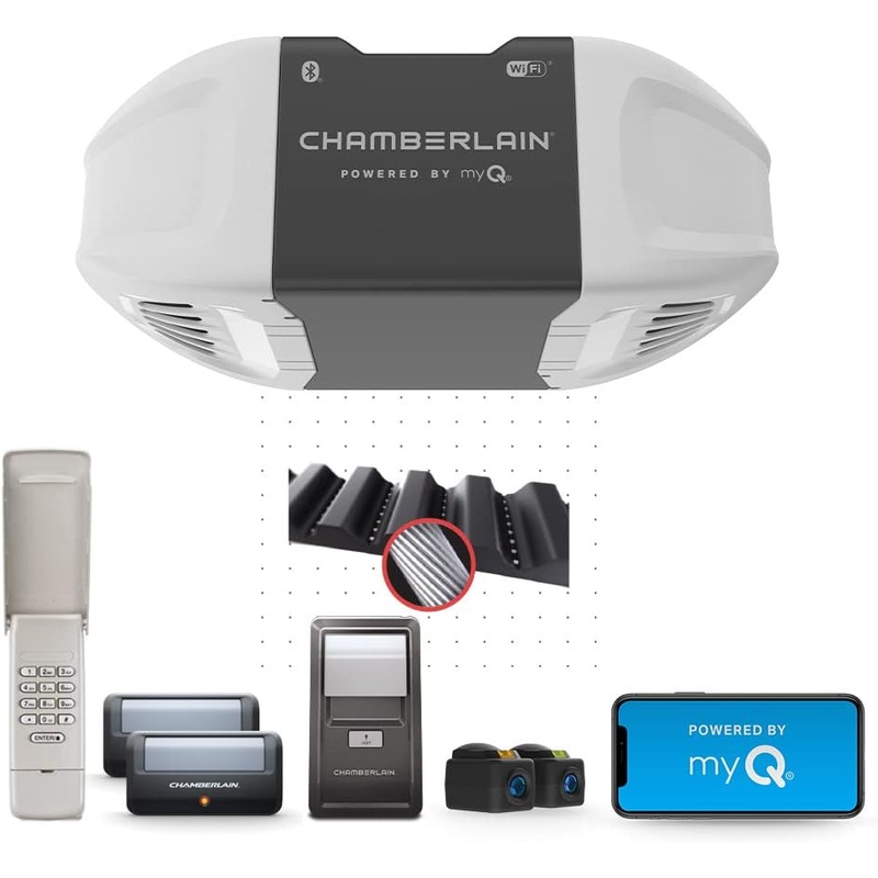 Chamberlain B2405 Quiet Wi-Fi Garage Door Opener, Wireless Keypad – Quantity 1 | Bigbigmart.com