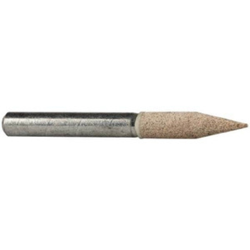 Cratex 1/4 Head Diam x 1-1/16 Thickness, A15, Pointed Cylinder End, Aluminum Oxide Mounted Point Medium Grade, 80 Grit, 34,500 RPM A15A80CXG14 – 67186601