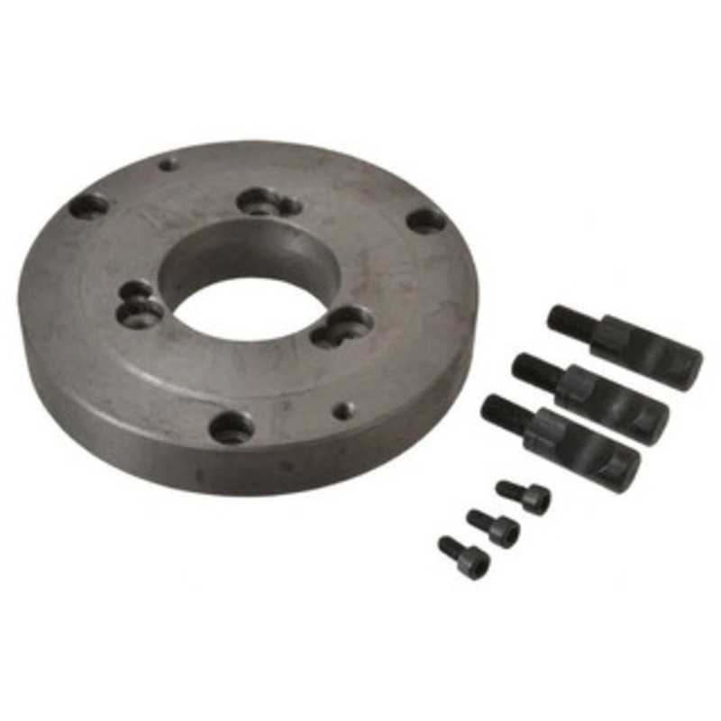 Interstate Chuck Adapter for 3-Jaw Self-Centering Plain Back Chucks, D Series for Camlock Spindles, 6 dia. D1-4 – 34-735-1