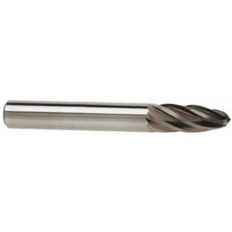 M.A. Ford 5/8 Cut Diam, 1/4 Shank Diam, Carbide Single Cut Tree Burr with Radius Radius End, 3 OAL, 1 LOC 45625150 – 75246629