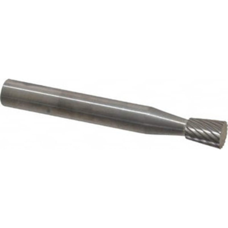 SGSPRO 1/4 Cut Diam, 1/4 Shank Diam, 10 Carbide Single Cut Inverted Cone Burr Flat End, 5/16 LOC 15850 – 05290994