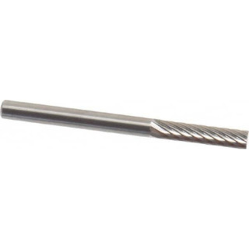SGSPRO 1/8 Cut Diam, 1/8 Shank Diam, Carbide Single Cut Cylinder Burr Flat End, 1-1/2 OAL, 9/16 LOC 10650 – 05292743