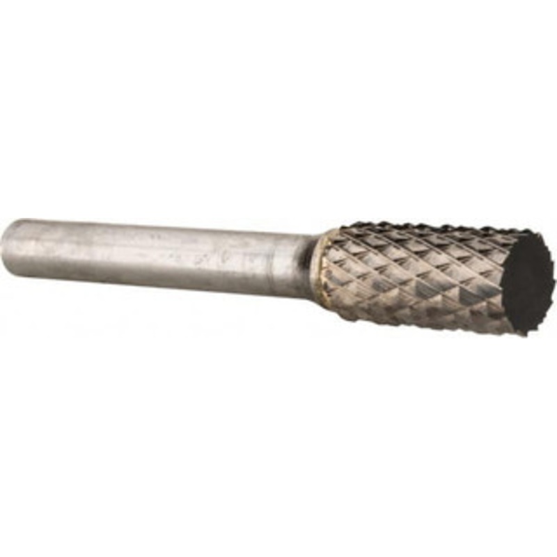 SGSPRO 3/8 Cut Diam, 1/4 Shank Diam, Carbide Double Cut Cylinder Burr Flat End, 2-1/2 OAL, 3/4 LOC 10269 – 66741455