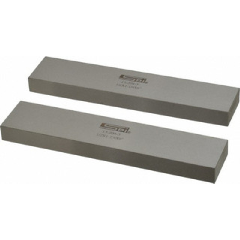 SPI Precision Steel Parallels, Matched Pair, 1/2 Thick x 6 Long, 1-1/4 Height – 13-204-3