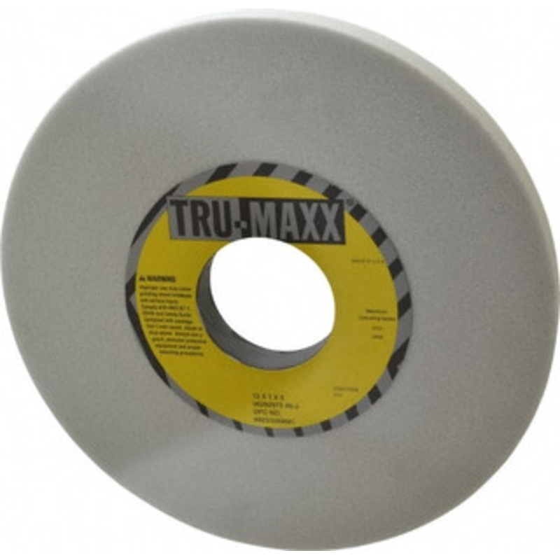 Tru-Maxx 12 Diam x 3 Hole x 1 Thick, J Hardness, 46 Grit Surface Grinding Wheel Aluminum Oxide, Type 1, Coarse Grade, 2,705 Max RPM, Vitrified Bond, No Recess 66253269681 – 06292973