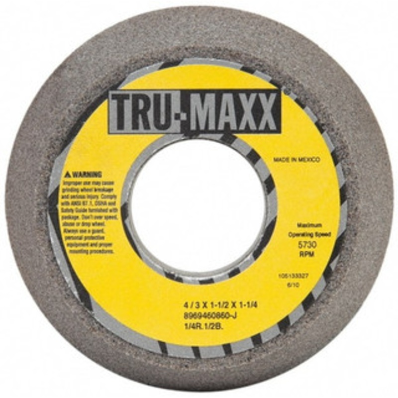 Tru-Maxx 4 Diam, 1-1/4 Hole Size, 1-1/2 Overall Thickness, 60 Grit, Type 11 Tool & Cutter Grinding Wheel Medium Grade, Aluminum Oxide, J Hardness, 5,730 RPM 66253269577 – 89694608