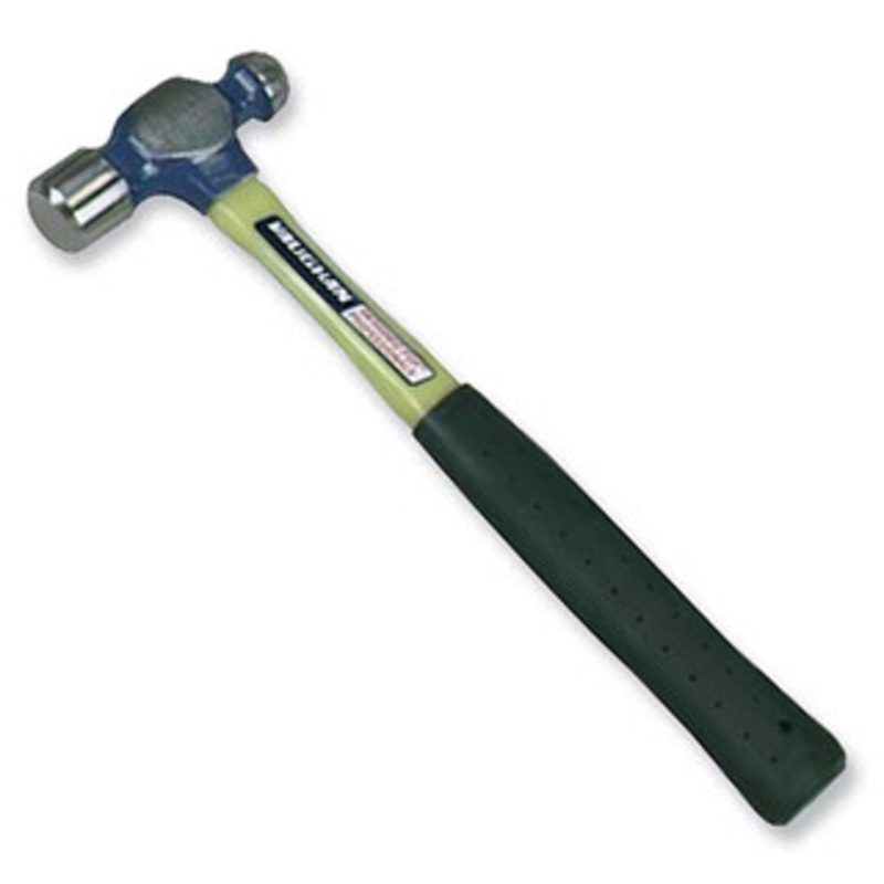 Vaughan Fiberglass Handle Ball Peen Hammer, 15 Length, 32 oz. – 96-127-6