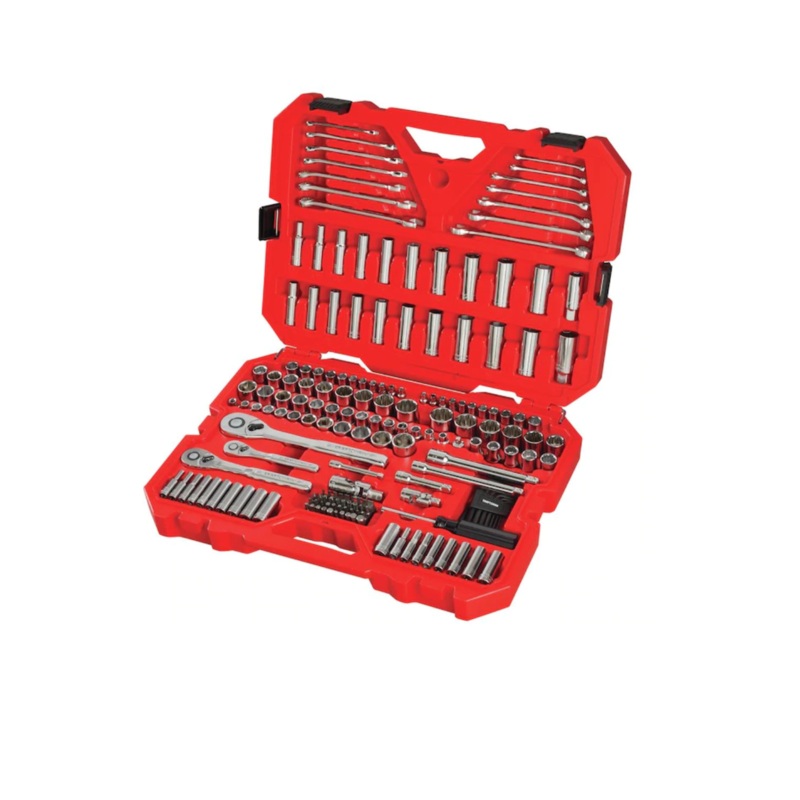 CRAFTSMAN CMMT12034 189-Piece Standard (SAE) and Metric Combination Polished Chrome Mechanics Tool Set (1/4-in; 3/8-in) | Bigbigmart.com