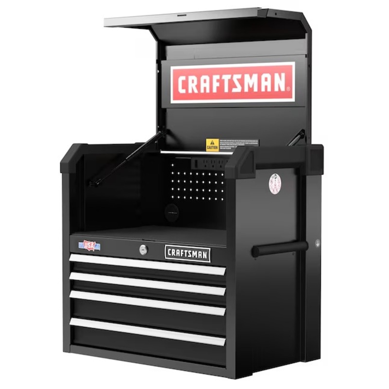 CRAFTSMAN CMST98267BK 2000 Series 26-Inches W x 24.7-Inches H x 16-Inches D 4 -Drawer Steel Tool Chest ( Black ) | Bigbigmart.com