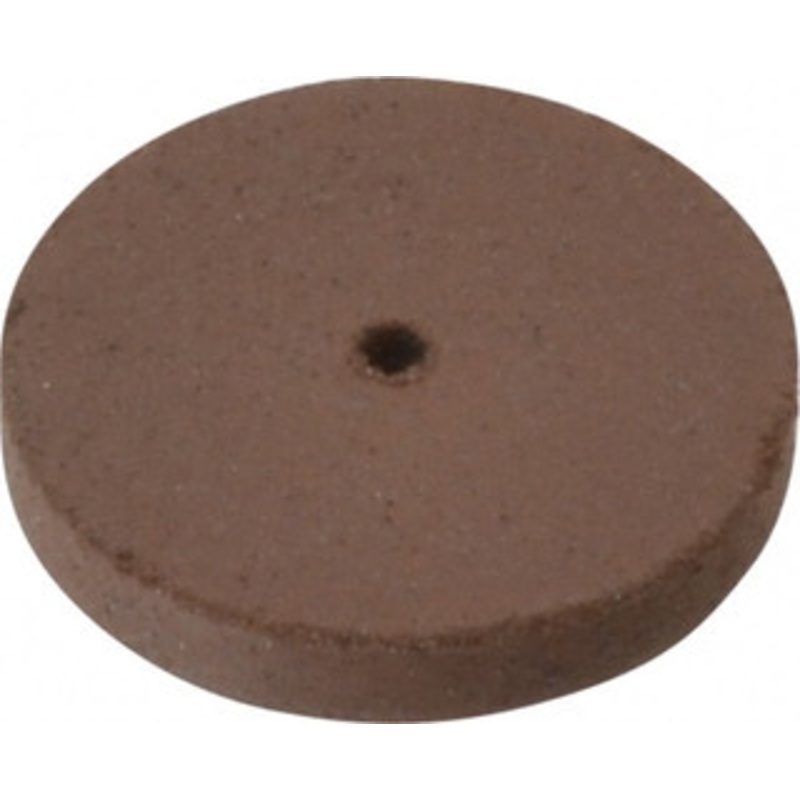 Cratex 7/8 Diam x 1/16 Hole x 1/8 Thick, Surface Grinding Wheel Silicon Carbide, Fine Grade, 25,000 Max RPM, Rubber Bond, No Recess 74F – 05086145