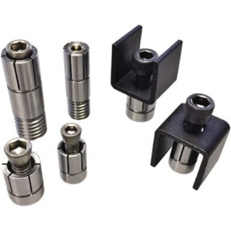 Mitee-Bite 0.4724 to 0.0256 Expansion Diam, 1,900 Lb Holding Force, M6x1.0 Center Screw, Stainless Steel ID Expansion Clamp 5/8 Mount Hole Diam, 1 Mount Hole 38850 – 42480814
