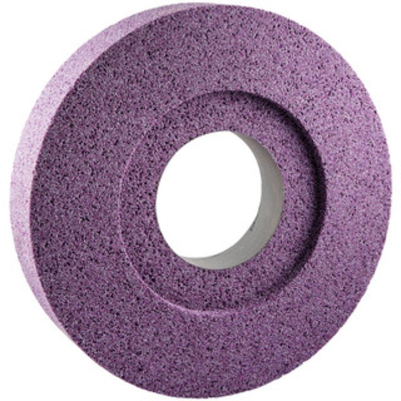 Norton 14 Diam x 5 Hole x 2 Thick, G Hardness, 46 Grit Surface Grinding Wheel Ceramic, Type 5, Coarse Grade, 2,320 Max RPM, Vitrified Bond, One-Side Recess 66253319936 – 82056169