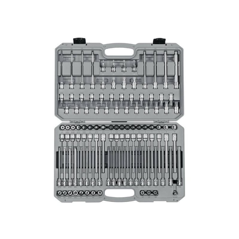 TEKTON SHB91317 3/8 in. Drive Hex, Torx, TR Torx, Phillips, Slotted, Square Bit Socket Set (110-Piece) | Bigbigmart.com