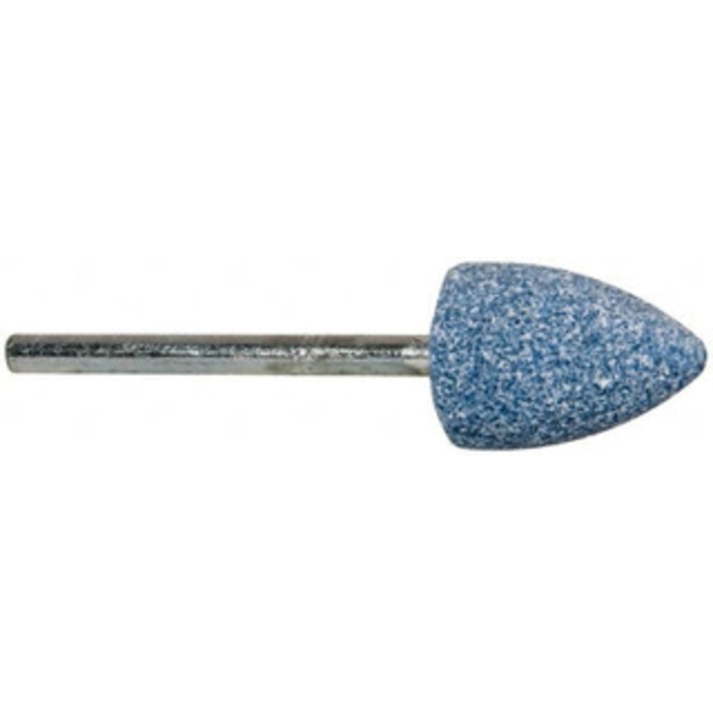 Tru-Maxx 1/2 Head Diam x 3/4 Thickness, B42, Pointed End, Aluminum Oxide Mounted Point Blue, Medium Grade, 60 Grit, 61,320 RPM 66253291607 – 89678213