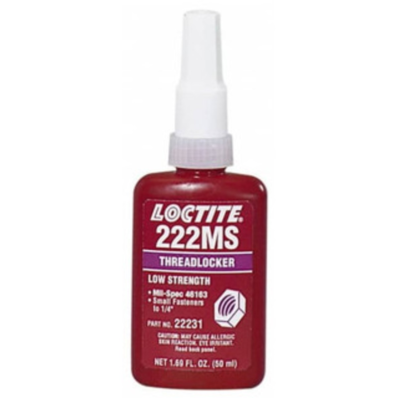 Loctite Low Strength Liquid Threadlocker #222MS, 250 mL – 62-823-0