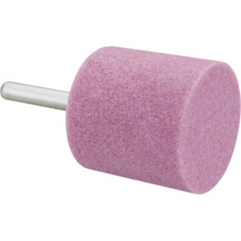Tru-Maxx 1-1/2 Head Diam x 1-1/2 Thickness, W238, Cylinder End, Aluminum Oxide Mounted Point Pink, Medium Grade, 60 Grit, 20,720 RPM 66253292048 – 89679666