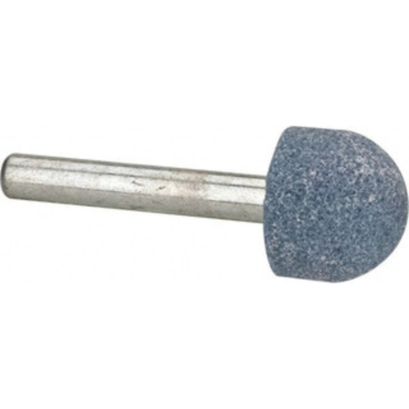Tru-Maxx 3/4 Head Diam x 5/8 Thickness, A22, Ball Nose End, Aluminum Oxide Mounted Point Blue, Medium Grade, 60 Grit, 50,930 RPM 66253291512 – 89677108