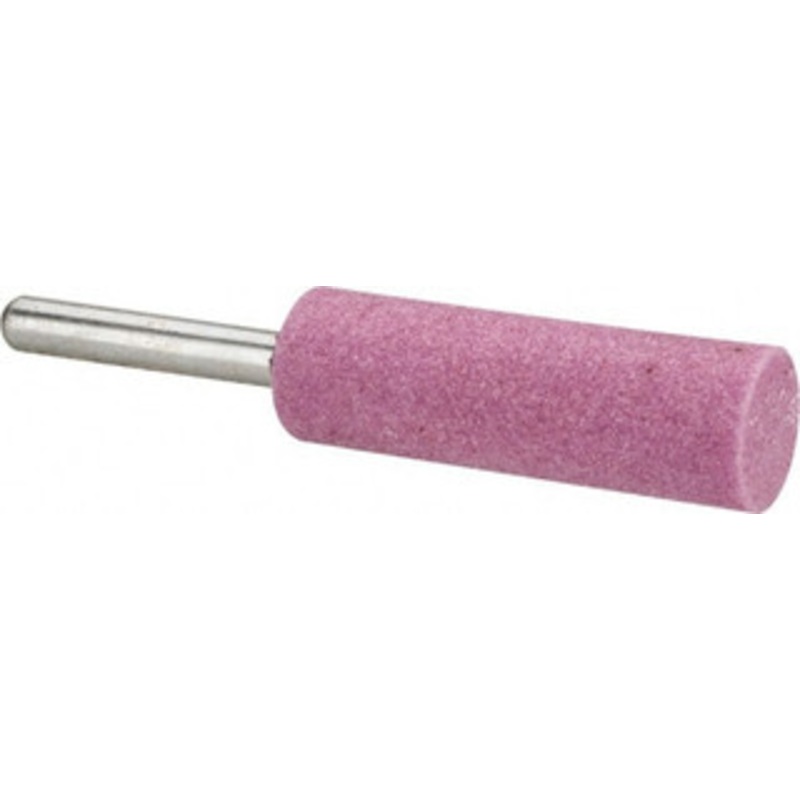 Tru-Maxx 5/8 Head Diam x 2 Thickness, W197, Cylinder End, Aluminum Oxide Mounted Point Pink, Medium Grade, 60 Grit, 19,100 RPM 66253292081 – 89679914