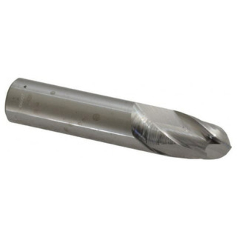 Atrax 2-Flute Centercutting Ball Single End Mill, 1/2 Mill Dia., 1/2 Shank Dia., 5/8 LOC – 45-528-7