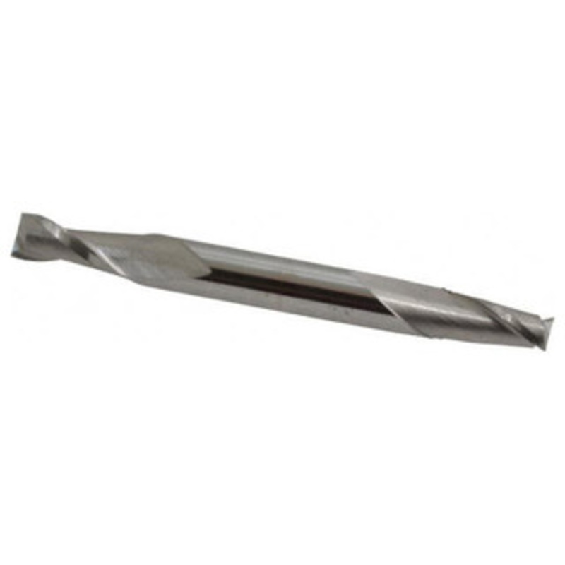 Atrax 2-Flute Centercutting Double End Mill, 7/32 Mill Dia., 1/4 Shank Dia., 7/16 LOC – 45-274-8