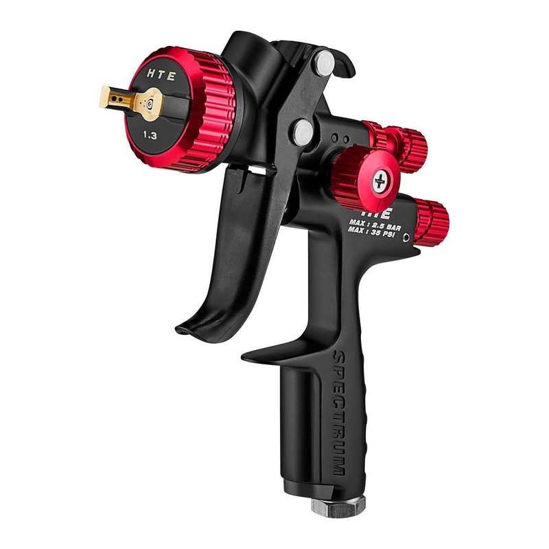 BLACK WIDOW BY SPECTRUM Professional HTE Gravity Feed Spray Gun with Side Fan Control | Bigbigmart.com
