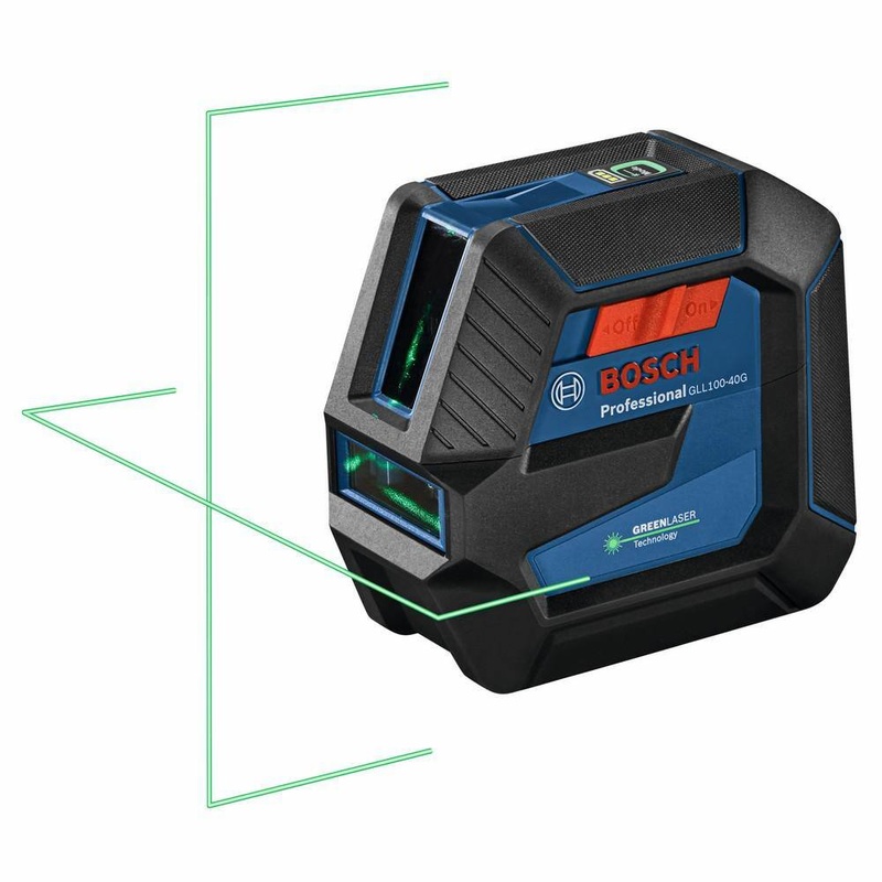 Bosch GLL100-40G-RT Reconditioned 100 ft. Green Self-Leveling Cross-Line Laser Level | Bigbigmart.com