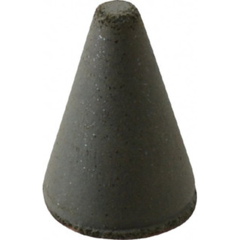 Cratex 7/8 Max Diam x 1-1/4 Long, Taper, Rubberized Point Coarse Grade, Silicon Carbide, 1/4 Arbor Hole, Unmounted 1345C – 00280529