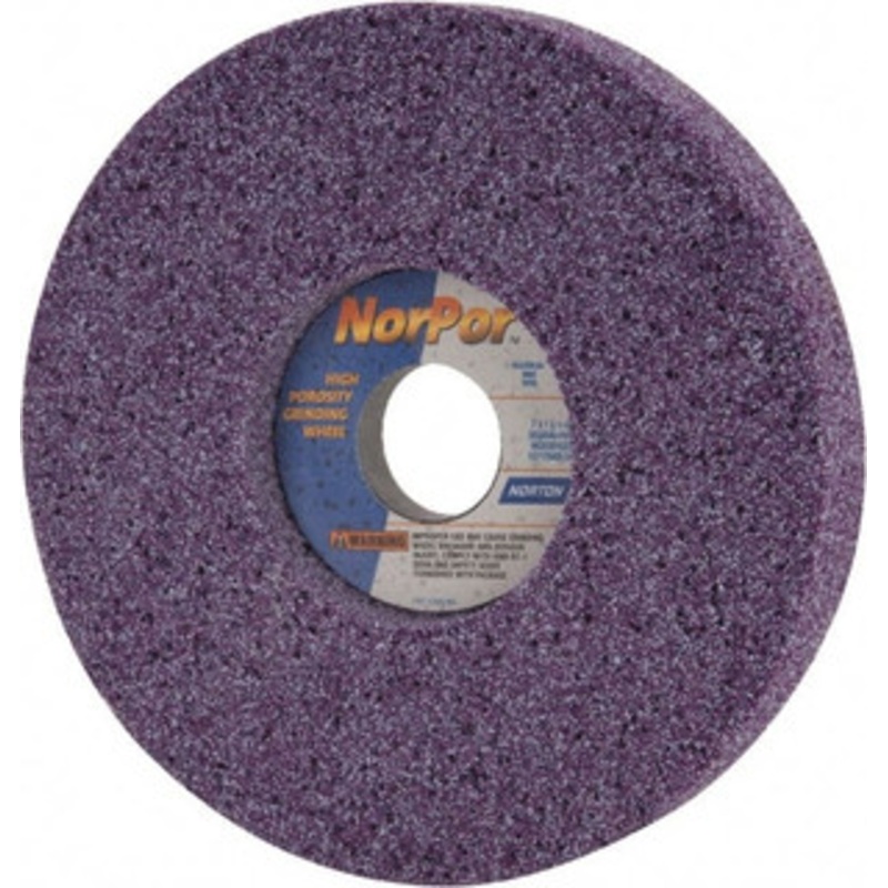 Norton 7 Diam x 1-1/4 Hole x 1 Thick, H Hardness, 46 Grit Surface Grinding Wheel Ceramic, Type 5, Coarse Grade, 3,600 Max RPM, Vitrified Bond, One-Side Recess 66252916228 – 82028812