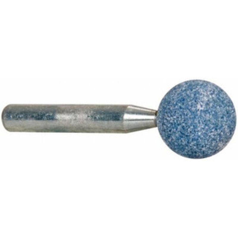 Tru-Maxx 5/8 Head Diam x 1 Thickness, A26, Ball End, Aluminum Oxide Mounted Point Blue, Medium Grade, 60 Grit, 48,980 RPM 66253291523 – 89677207