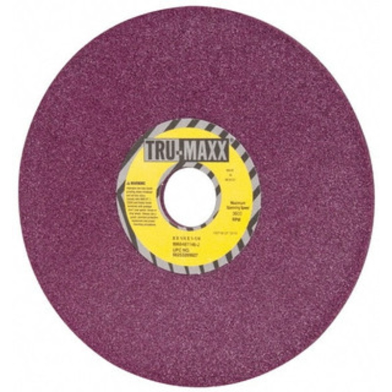 Tru-Maxx 8 Diam x 1-1/4 Hole x 1/4 Thick, J Hardness, 46 Grit Surface Grinding Wheel Aluminum Oxide, Type 1, Coarse Grade, 3,600 Max RPM, No Recess 66253269927 – 89694871