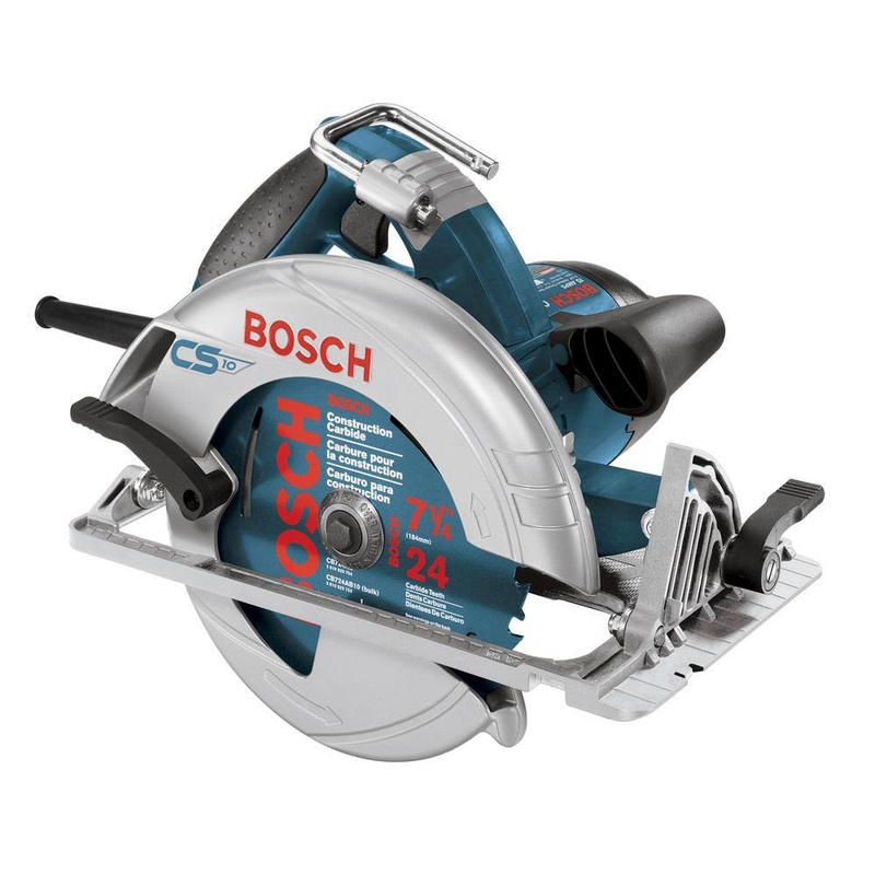 Bosch CS10 15 Amp 7-1/4 in. Corded Circular Saw with 24-Tooth Carbide Blade and Carrying Bag | Bigbigmart.com