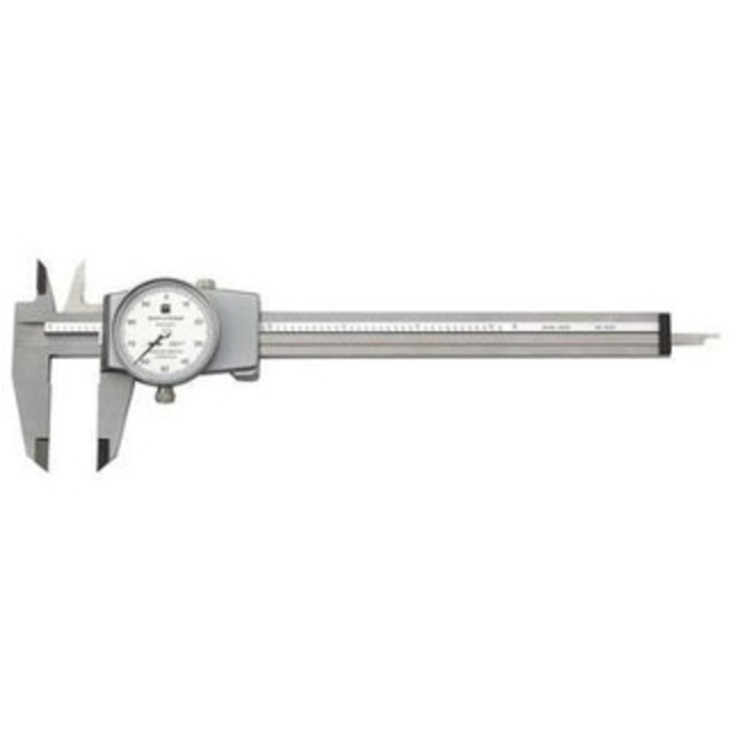 Brown & Sharpe Dial Caliper 0-6 White Face – 11-864-6