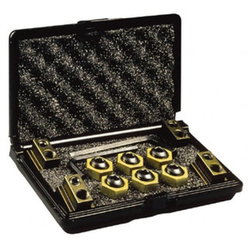 Mitee-Bite 12 Piece Fixture Clamp T-Slot Kit with 3/4 Step Block, 1/2 T-Slot, 3/8-16 Stud Thread 1/4 Nut Width 10642 – 06946966