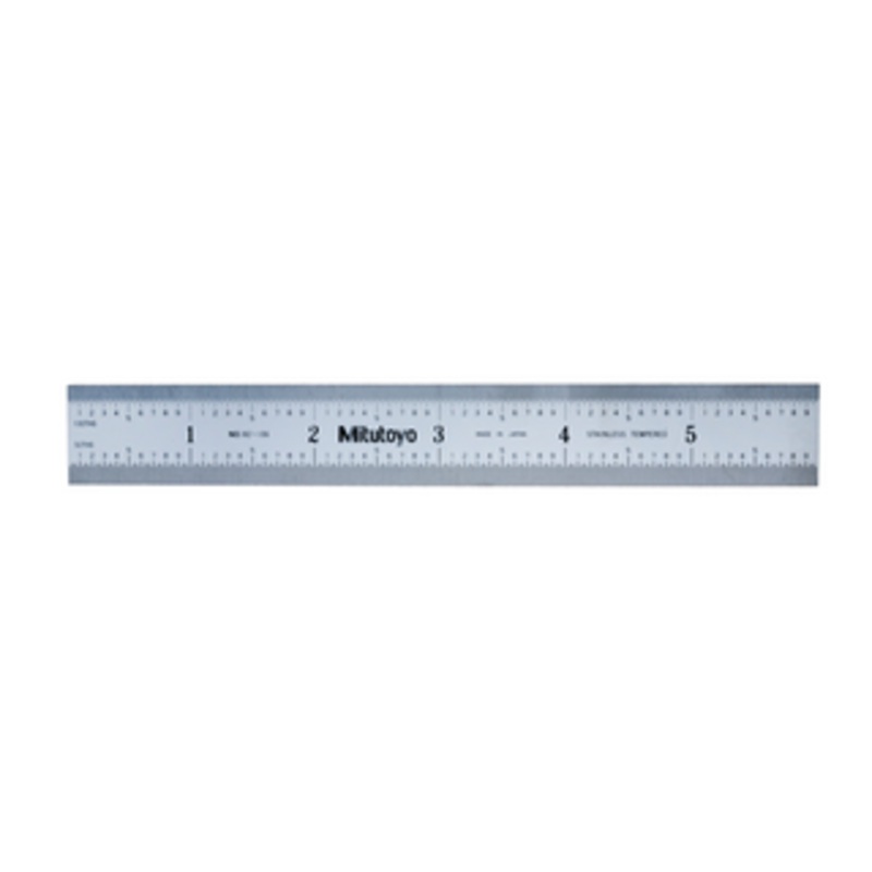 Mitutoyo Steel Rule, Wide Rigid, 150mm/6 – 182-106