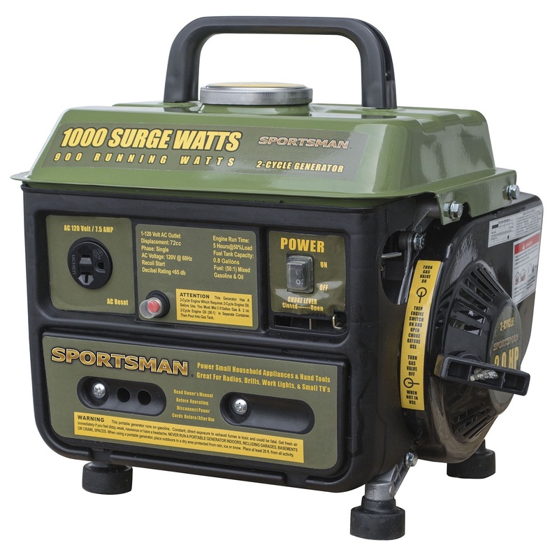 Sportsmans Series 1000-Watt 2-Cycle Generator | Bigbigmart.com