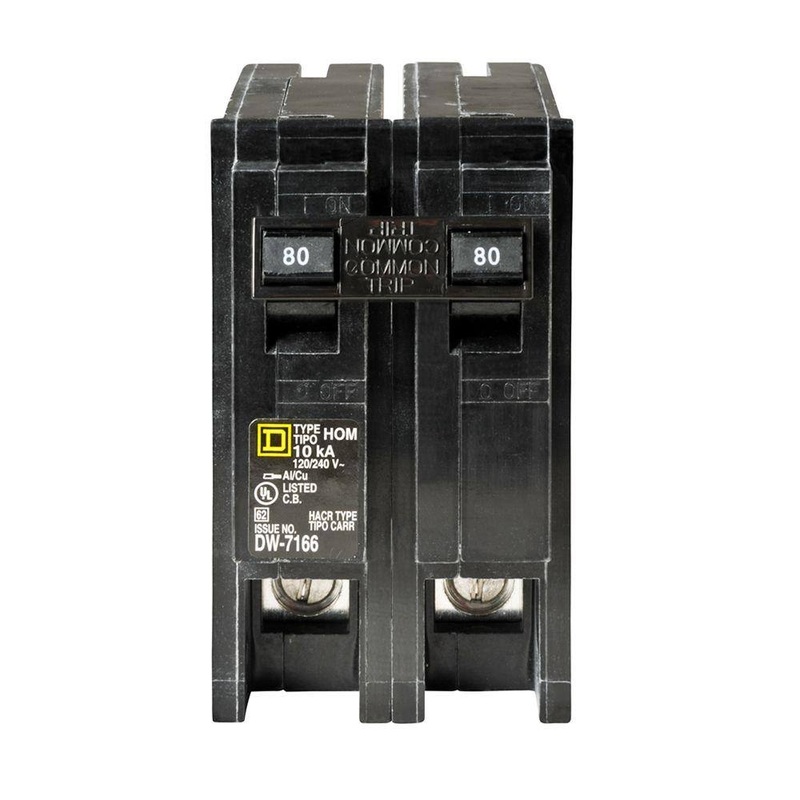 Square D HOM280CP Homeline 80 Amp 2-Pole Circuit Breaker | Bigbigmart.com