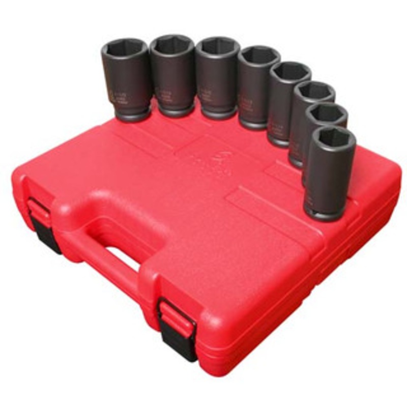 Sunex 3/4 Drive 8 Piece Deep Sae Impact Socket Set – SUN4681