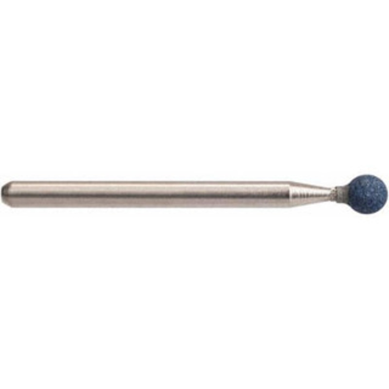 Tru-Maxx 3/16 Head Diam x 3/16 Thickness, B123, Ball End, Aluminum Oxide Mounted Point Blue-Gray, Fine Grade, 120 Grit, 104,250 RPM TM-123BE8SD1 – 44876894