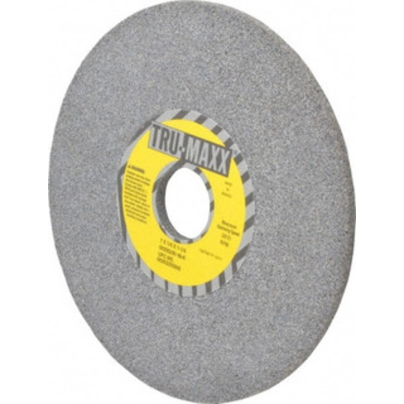 Tru-Maxx 7 Diam x 1-1/4 Hole x 1/4 Thick, K Hardness, 46 Grit Surface Grinding Wheel Aluminum Oxide, Type 1, Coarse Grade, 3,600 Max RPM, Vitrified Bond, No Recess 66253255892 – 06295240