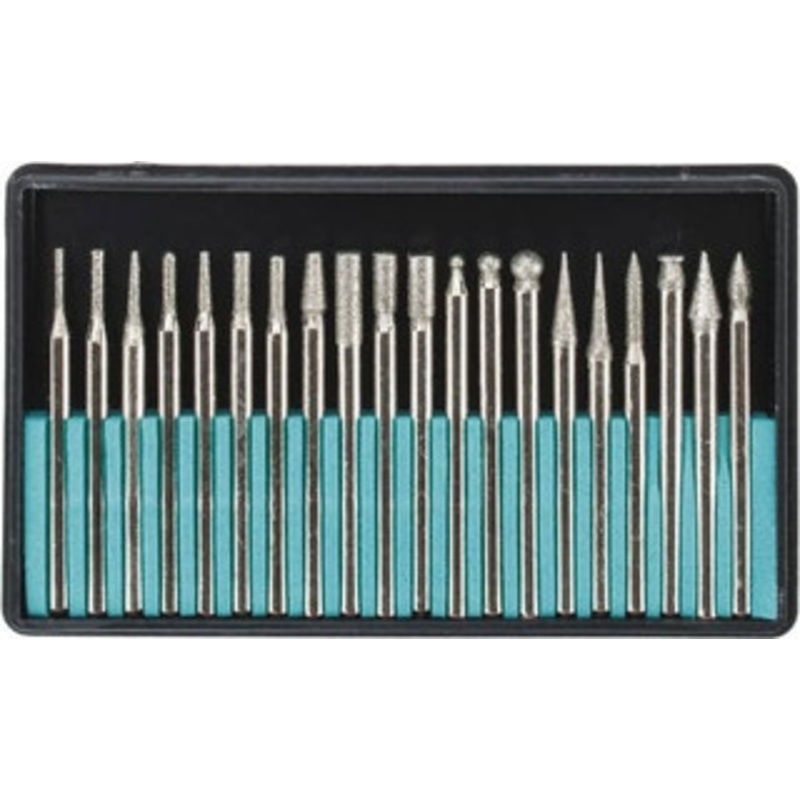 Value Collection 20 Piece Diamond Abrasive Grinding Pin Set Includes 1-3/4 Diam Long x 1/8 Diam Shank CAB0097 – 03500022