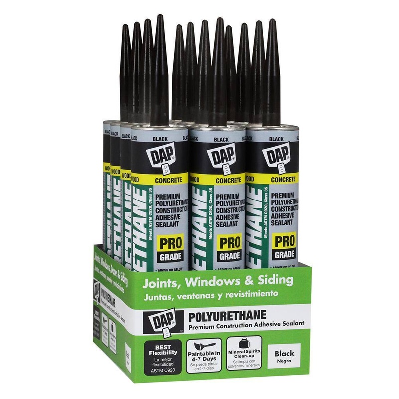 DAP 7079818816 Polyurethane 10.1 oz. Black Premium Commercial Grade Sealant (12-Pack) | Bigbigmart.com