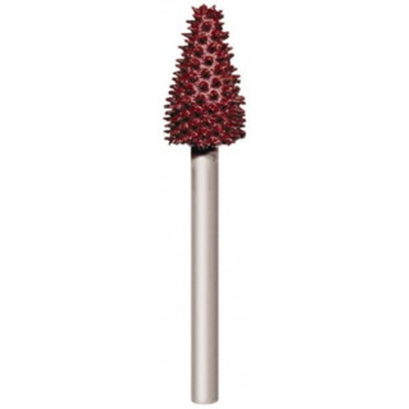 Foredom 5/16 Cut Diam, 1/8 Shank Diam, Carbide Single Cut Taper Burr Radius End, 1/2 LOC A-KB18114 – 02750883