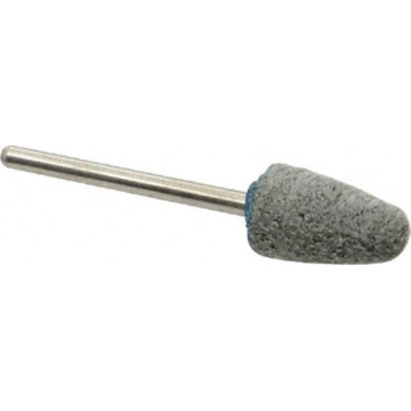 Grier Abrasive 3/8 Head Diam x 3/4 Thickness, B52, Pointed End, Aluminum Oxide Mounted Point Green-Gray, Medium Grade, 45,370 RPM B52-N3-17238 – 04691796